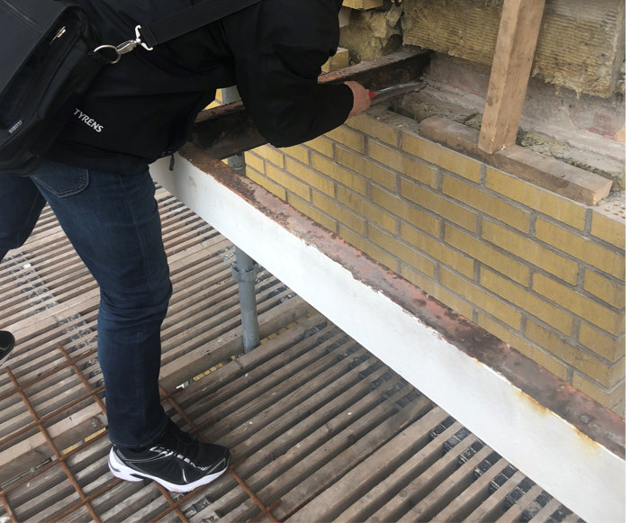 syn av rambalk av konstruktör.